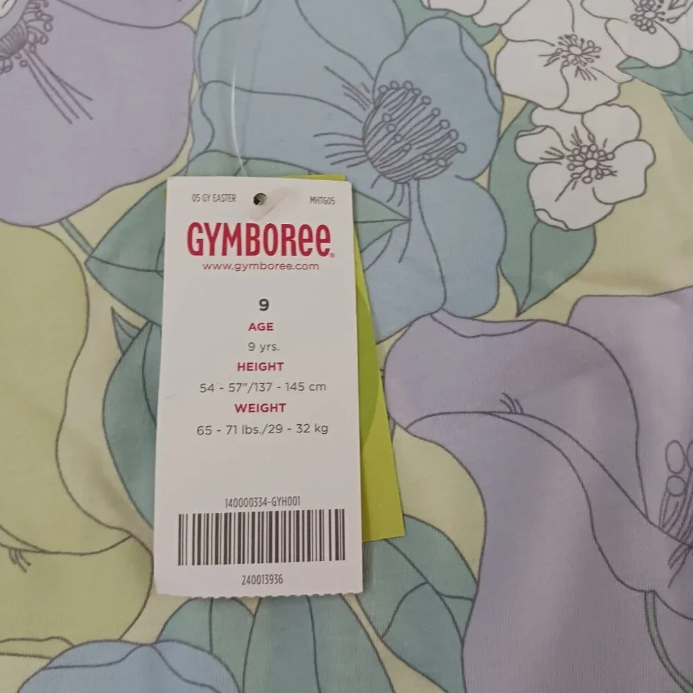 New Vtg 2005 Gymboree Petit‎ Four Floral Sleeveless Dress Size 9 New